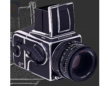 Hasselblad HASSELBLAD 501 CM chrome or black with 80/2.8 CFE Zeiss Lens and A-12 Magazine