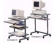Da-Lite Compact-2 - 2-Tier Computer Workstation 251/2