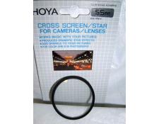 HOYA 55mm HOYA OPTICAL GLASS CROSS SCREEN STAR FILTER