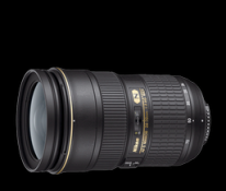 Nikon AF-S Nikkor 24-70mm f/2.8G ED Autofocus Lens (Black)
