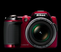 Nikon Coolpix L120 Red Digital Camera Camera Kit