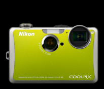 Nikon Coolpix S1100pj Green Digital Camera Camera Kit