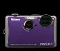 Nikon Coolpix S1100pj Violet Digital Camera Camera Kit