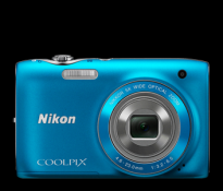 Nikon Coolpix S3100 Blue Digital Camera Camera Kit