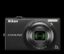 Nikon Coolpix S6100 Black Digital Camera Camera Kit