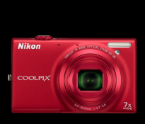 Nikon Coolpix S6100 Red Digital Camera Camera Kit
