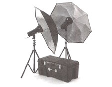 Smith-Victor KF2300U - S300-M Umbrella Kit